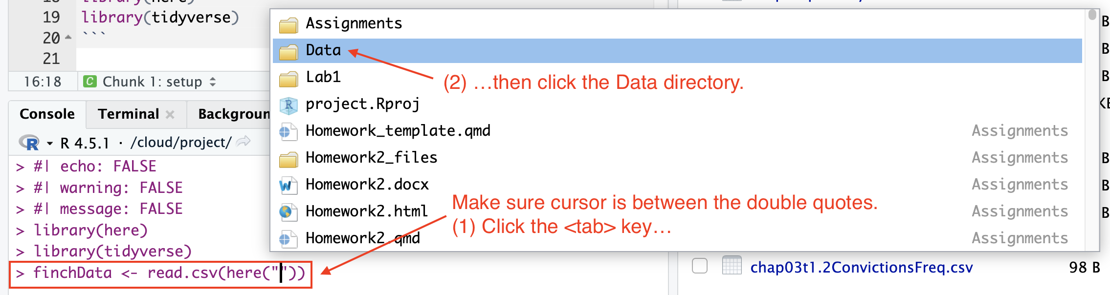 Load data - step a