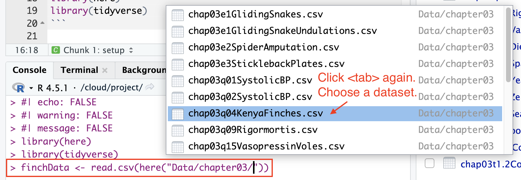 Load data - step c